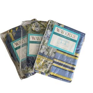 Waverly Floral Flourish - Porcelain Pull Valance 52" X 21" 100% Cotton Fits